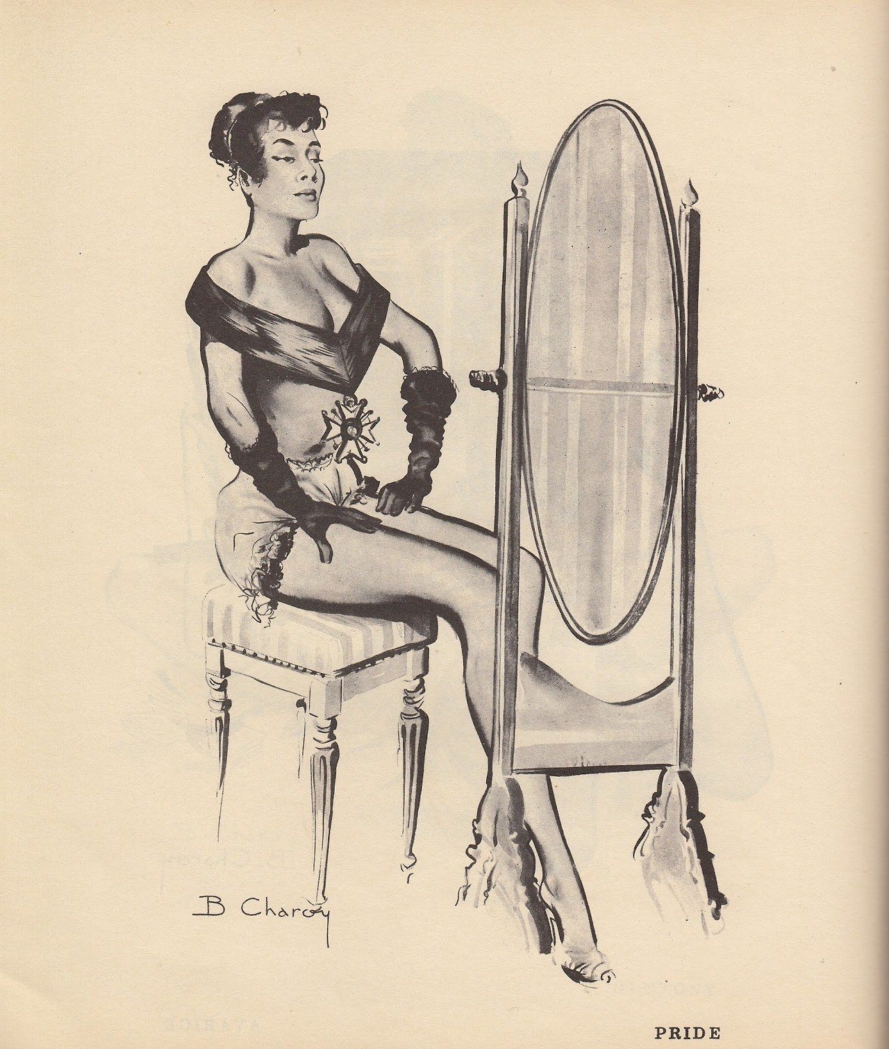 7 Смертных грехов. Иллюстратор: Бернард Чарой, 1958 г.