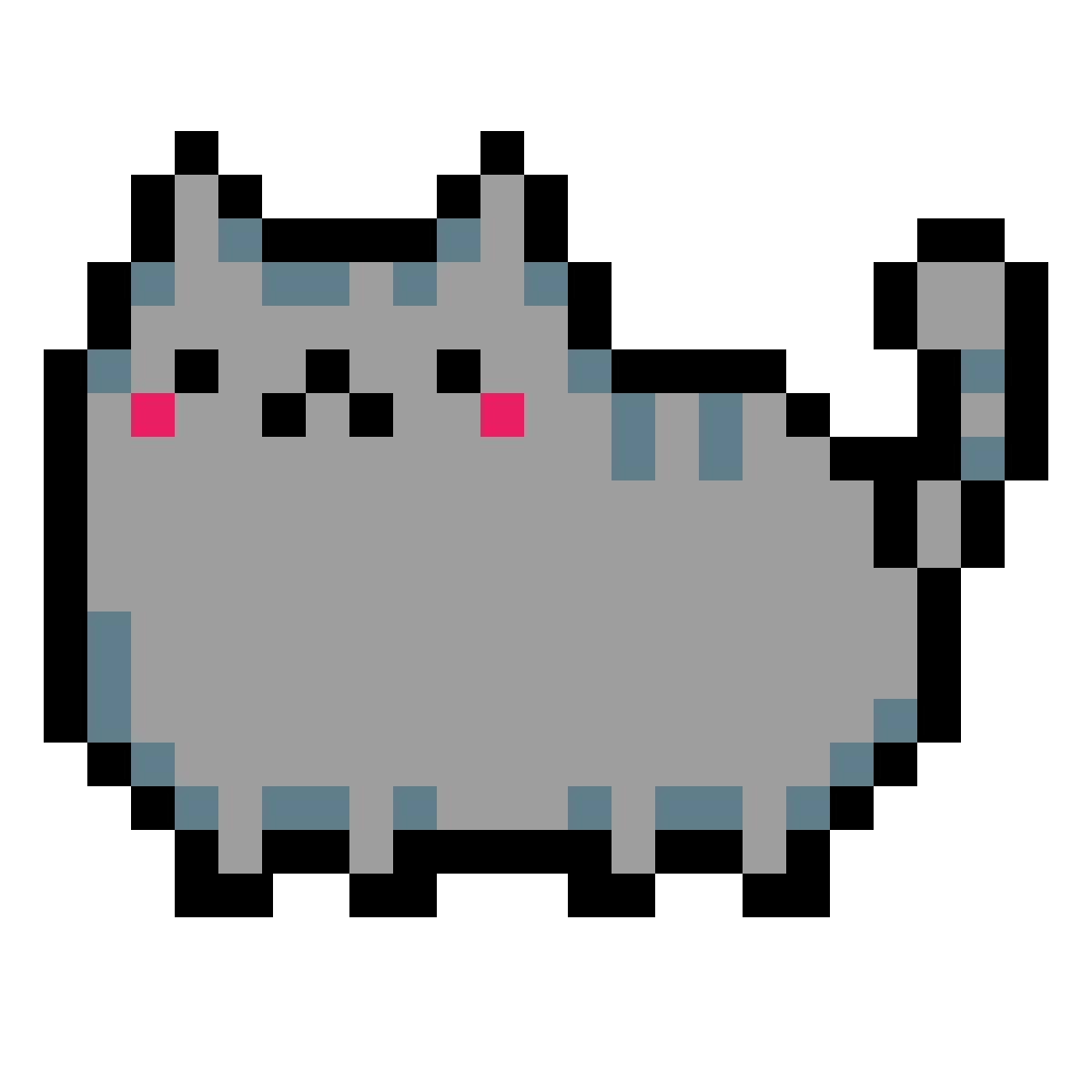Пиксельный котик.
