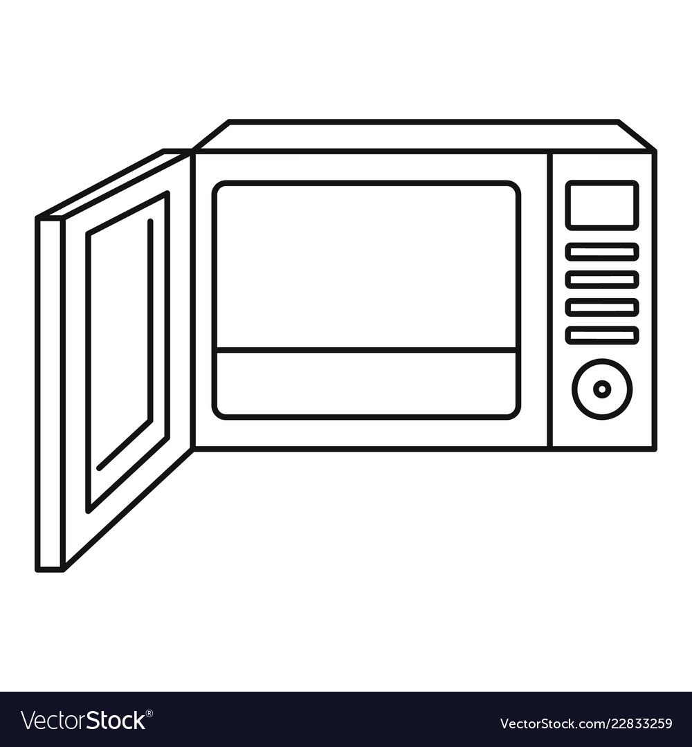 Микроволновка рисунок карандашом