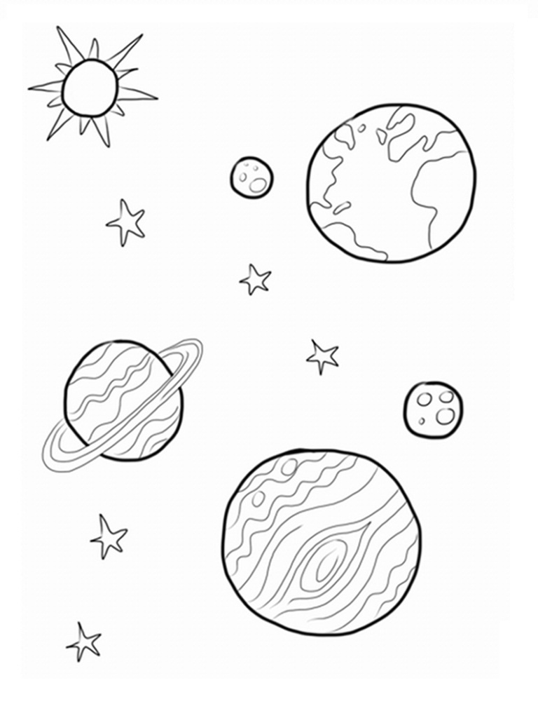 Планеты карандашом для детей. Планеты раскраска. Раскраска космос и планеты. Планеты для раскрашивания для детей. Космос раскраска для детей.