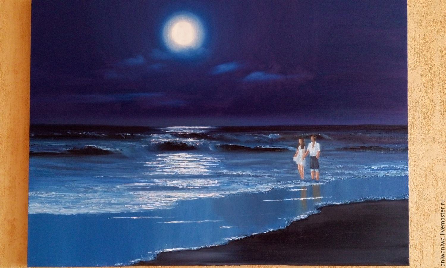 Ночь у берега читать 1. Лунная дорожка живопись. Ночное море акрилом. Ночное море пастелью. Лунная дорожка маслом.