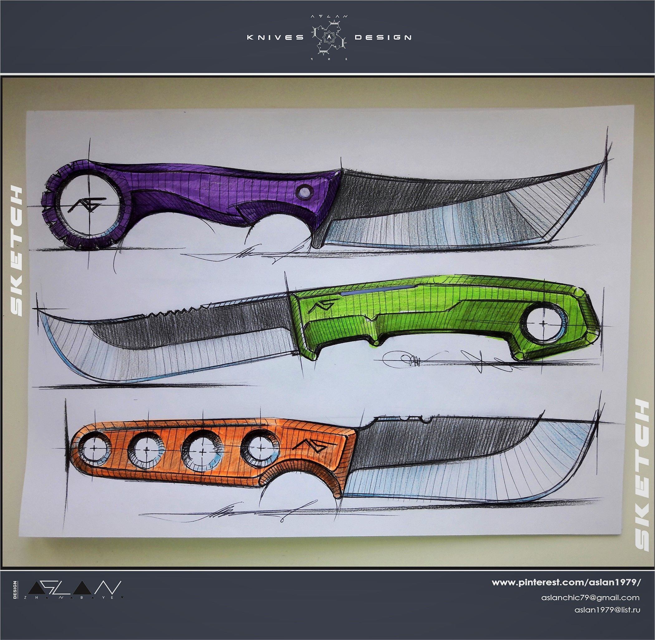 фото рисунков ножей