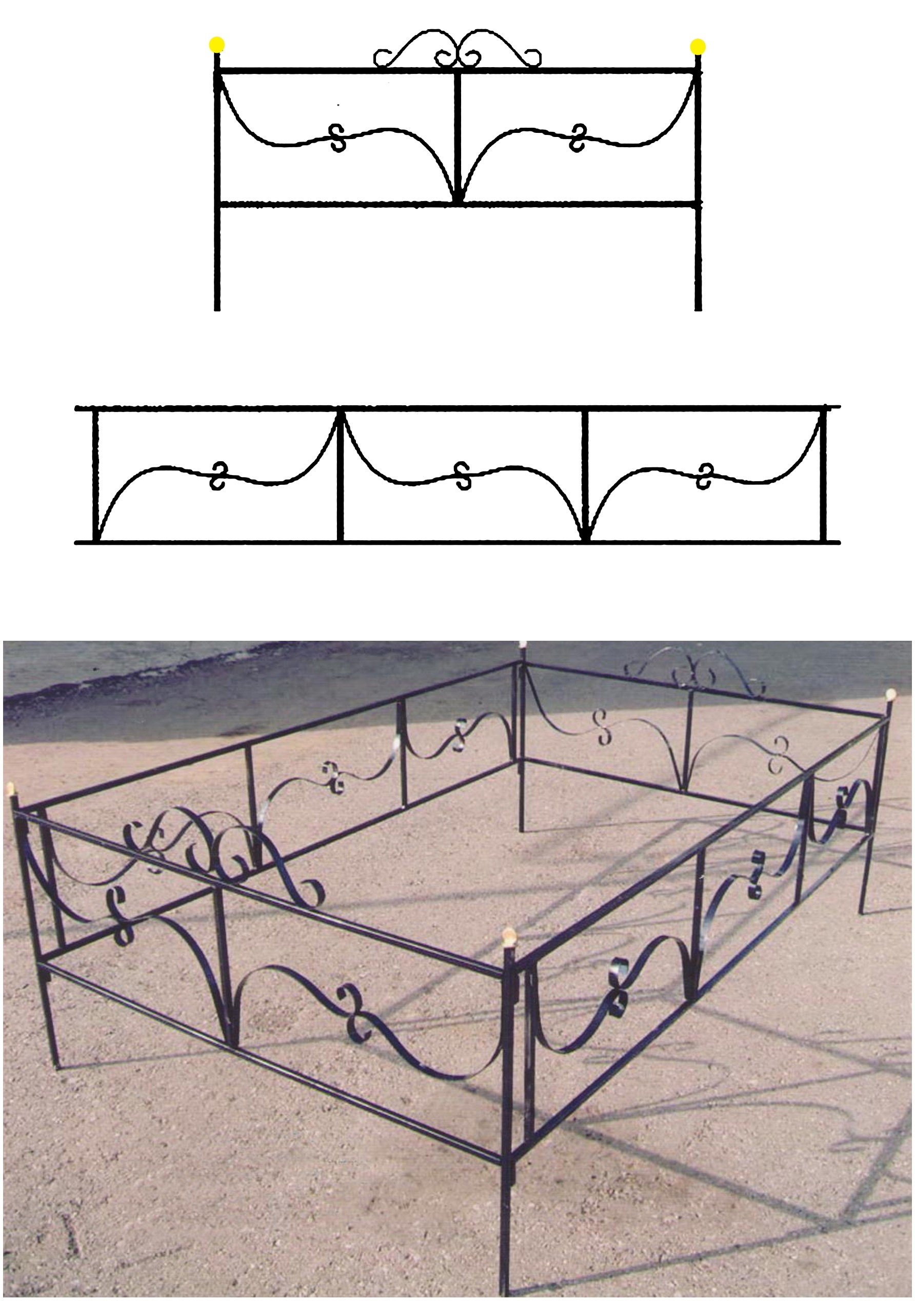 Рисунки на оградки на кладбище