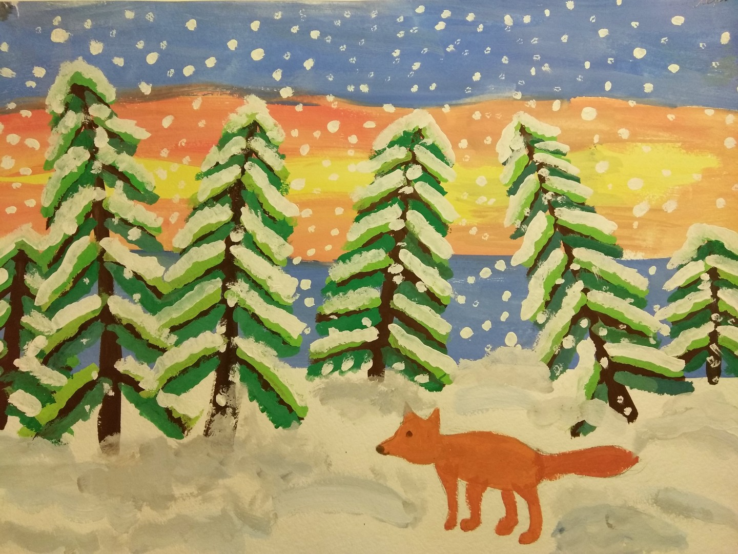 Тема для рисования 4. Зимние рисунки. Рисование зимнего леса в старшей группе. Зимний лес красками для детей. Рисование зимний лес старшая группа.