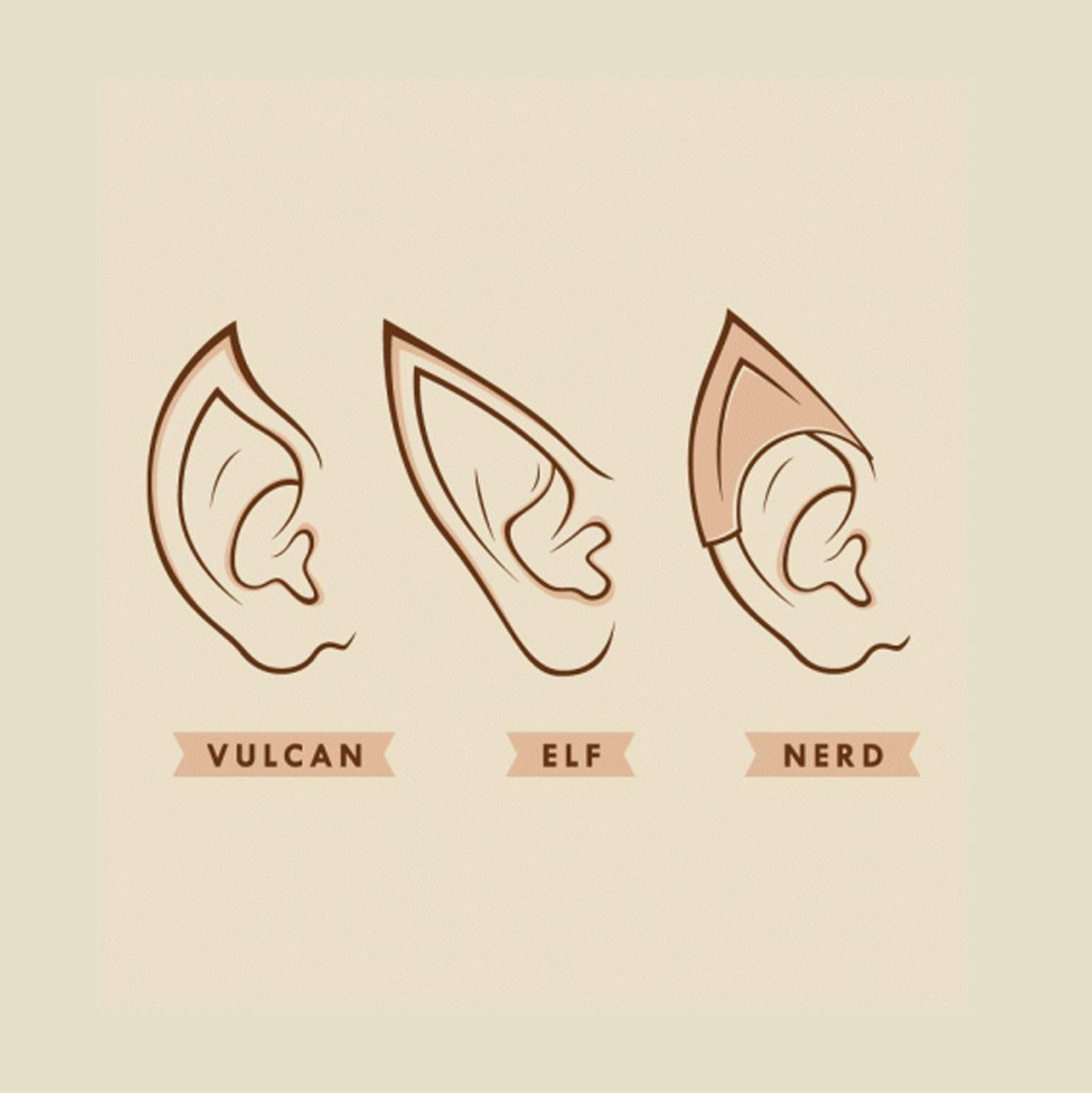 Как рисовать эльфийские уши
