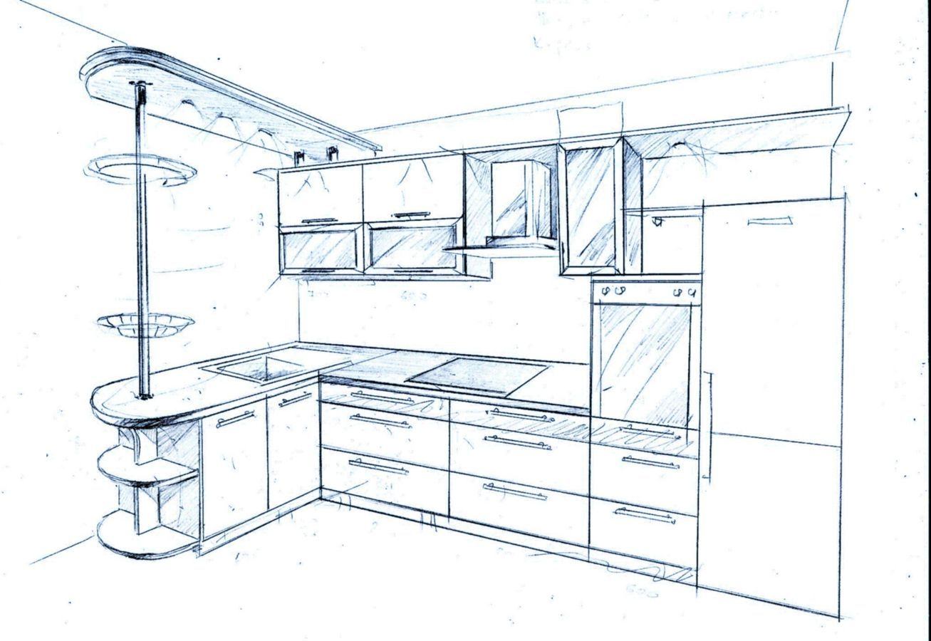 Кухня рисунок проект