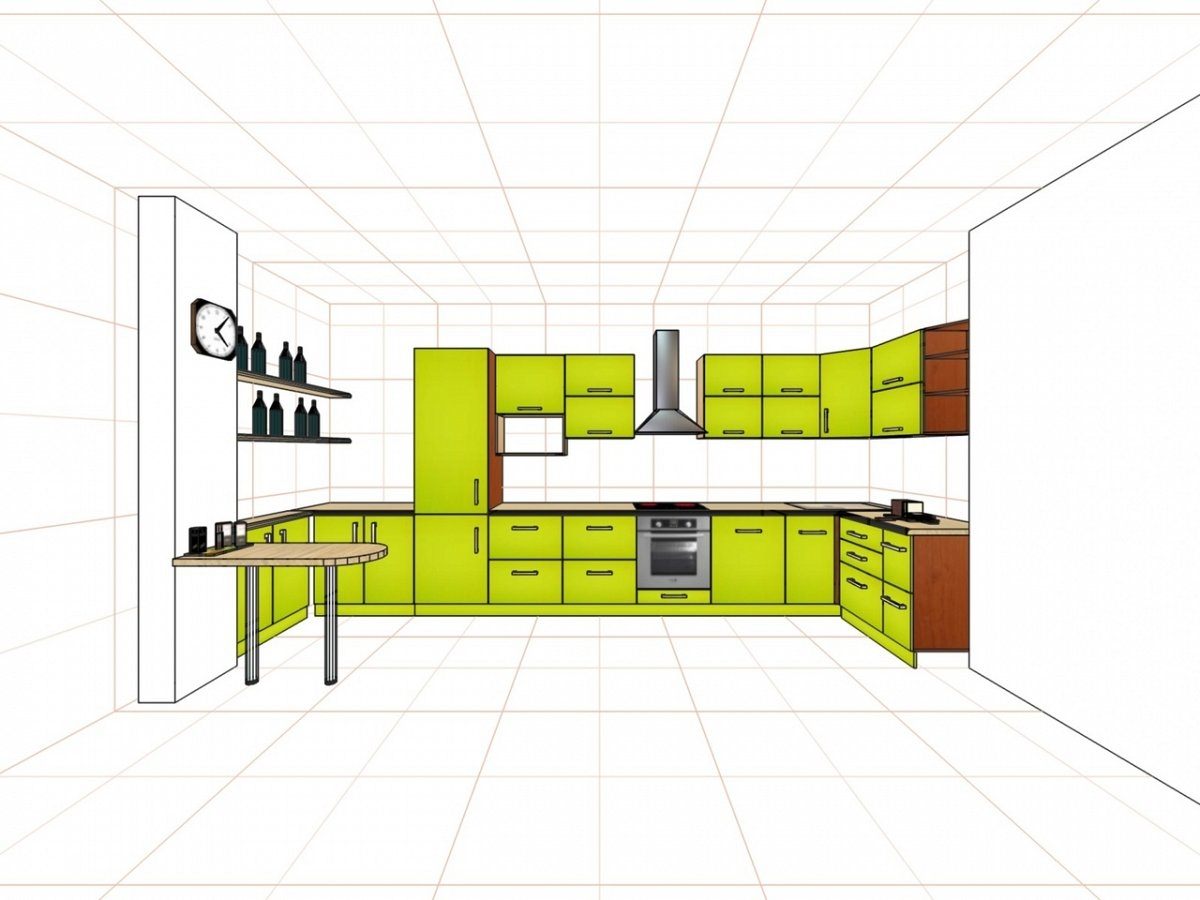 Рисовать проект кухни онлайн бесплатно