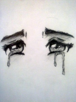 Как нарисовать плачущего человека