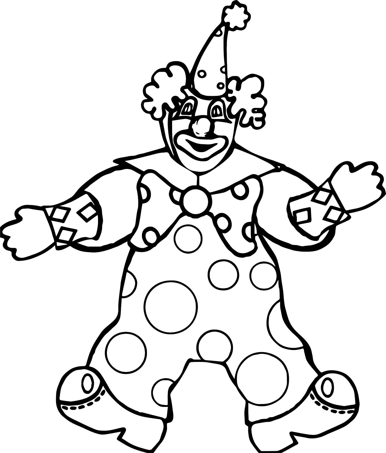 Клоуны раскраска для детей 5 лет