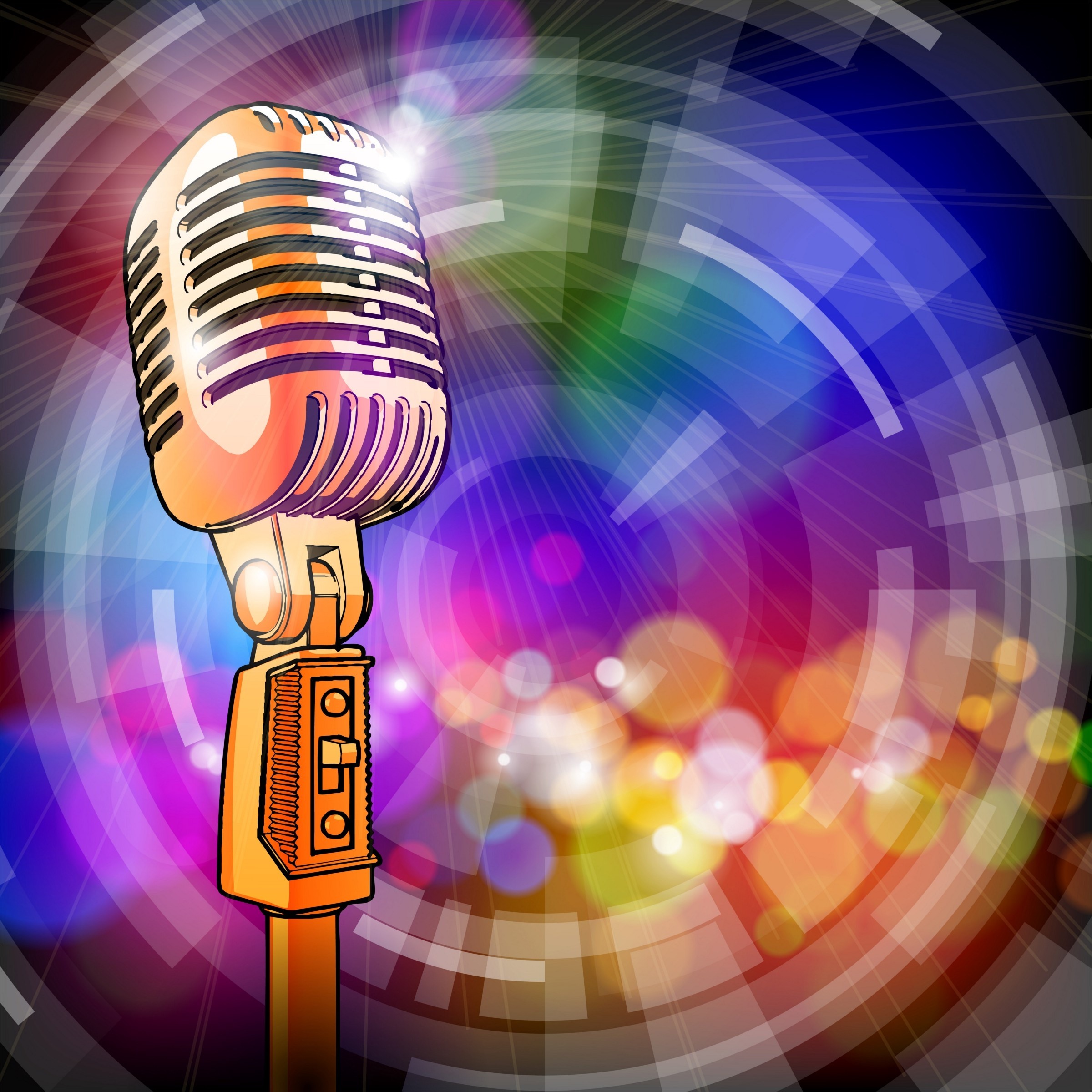Игра говорящий микрофон. Микрофон и Ноты. Микрофон разноцветный. Микрофон с нотками. Яркий микрофон.
