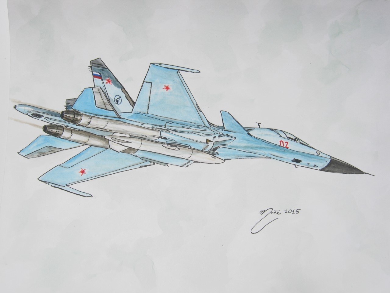 Су 27 нарисовать