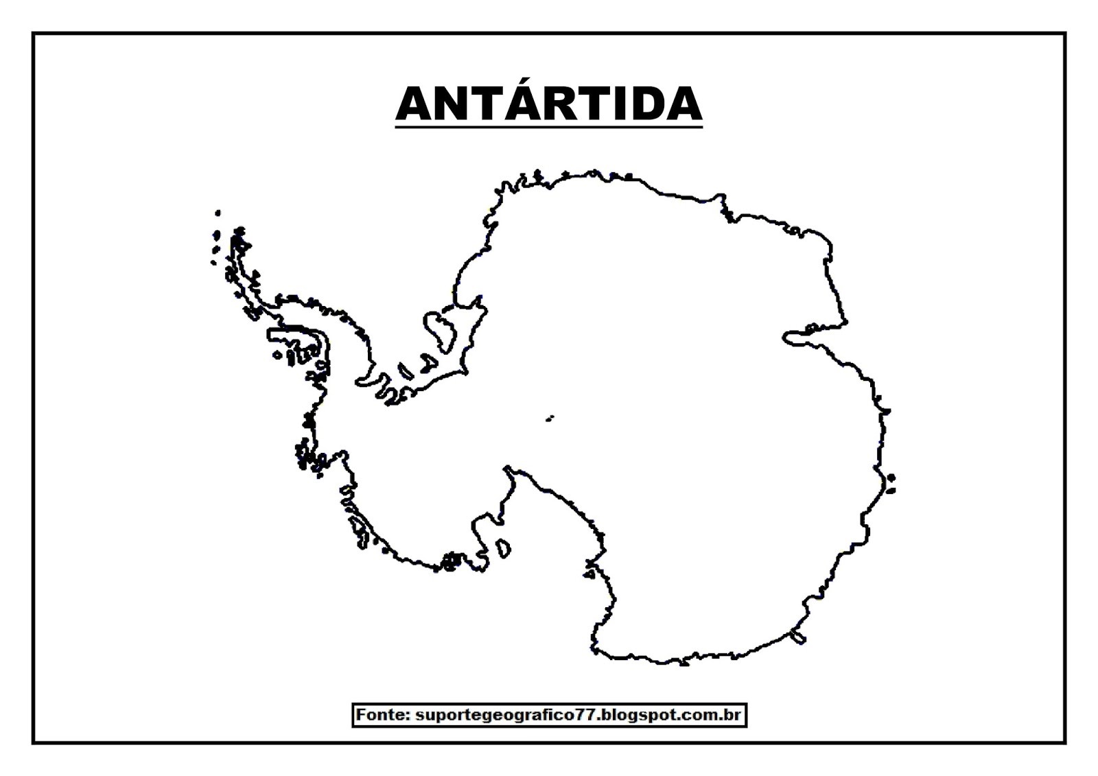 Нарисовать материк антарктида