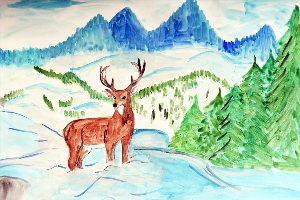 Рисунки на тему природа Сибири