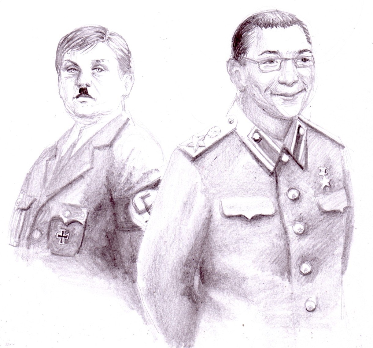 Сталин и Гитлер арт