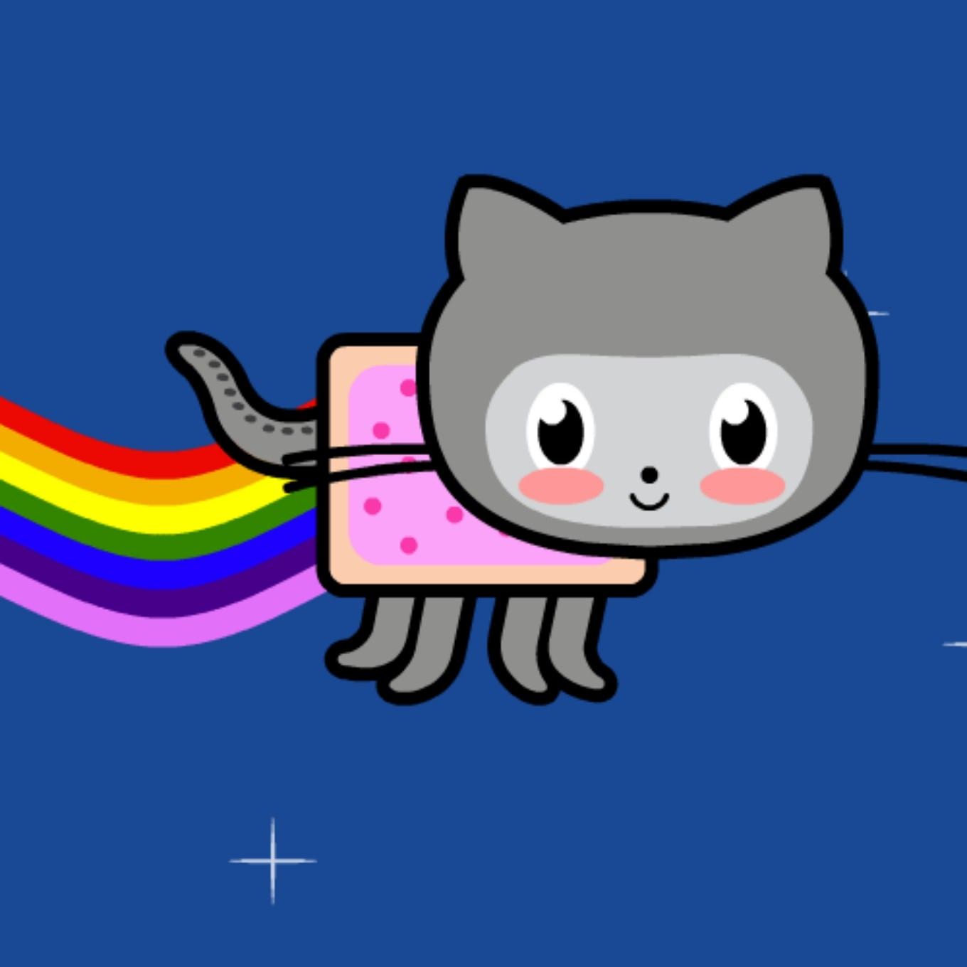 Покажи картинки кэт напа. Нуан Кэт. Радужная кошка. Нян кот. Кот с радугой.