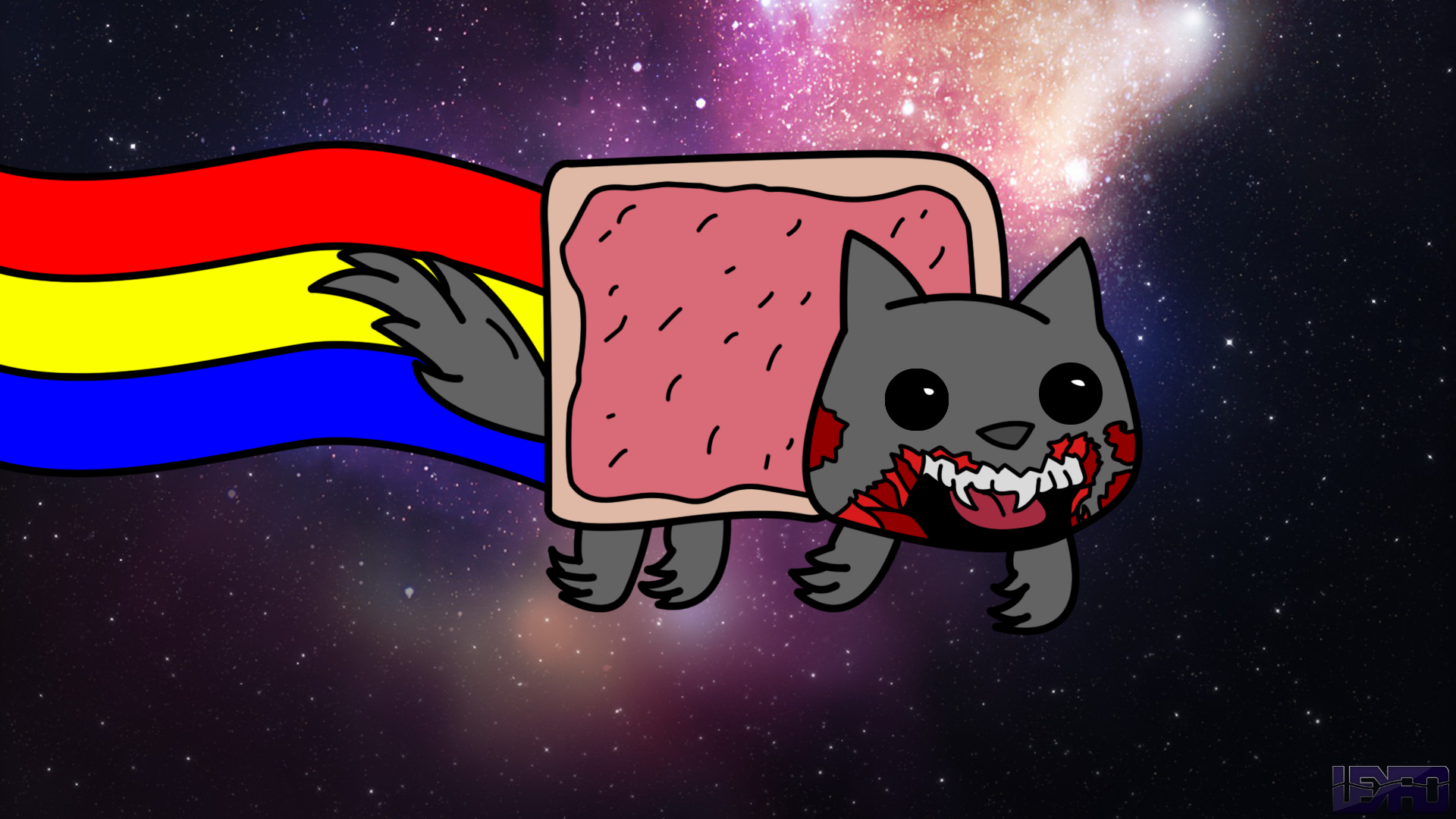 Включи страшного картун кэта. Нян Кэт. FNF нян Кэт. Kill Nyan Cat игра. Кот с радугой.