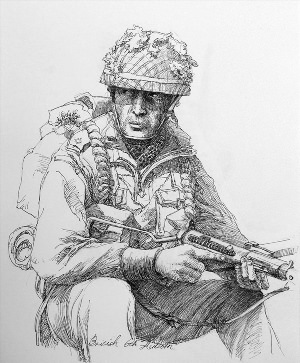 Рисунок русского солдата