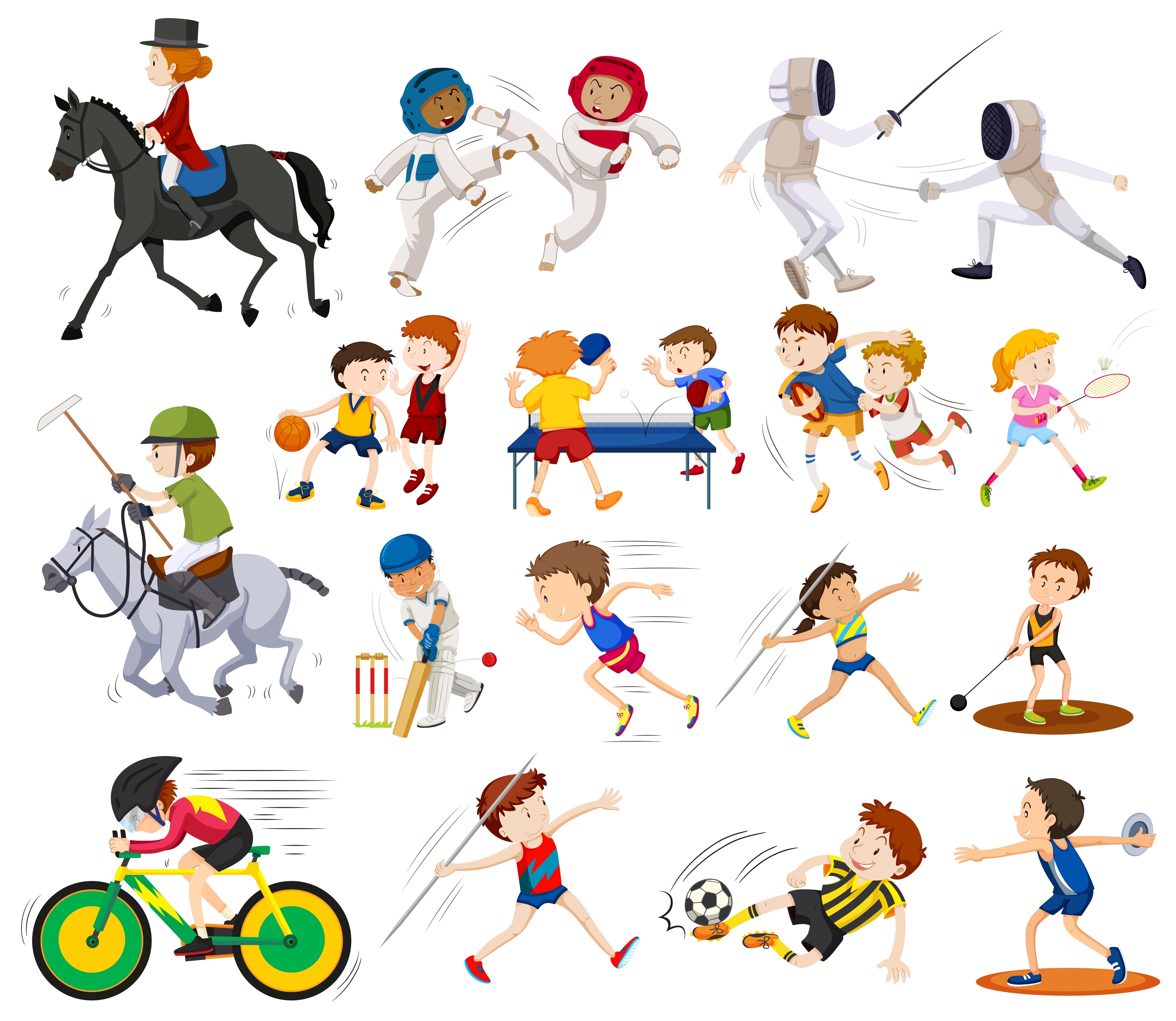 фото видов спорта для детей