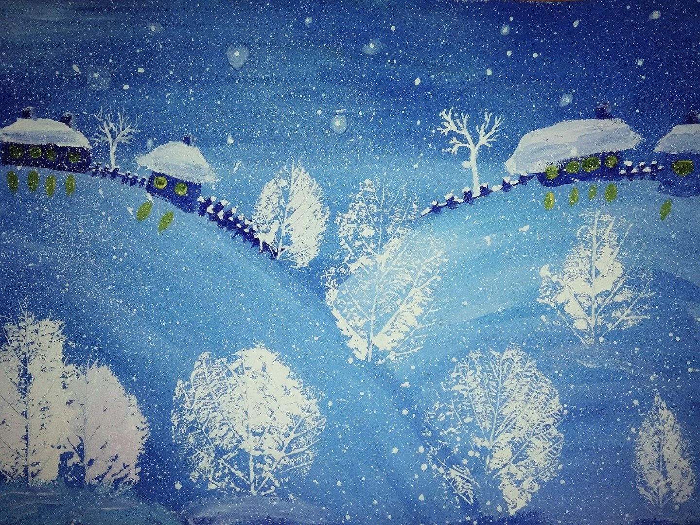 Тема снежок. Детский рисунок зима. Рисование зима. Рисование на зимнюю тему. Зимний пейзаж для детей.