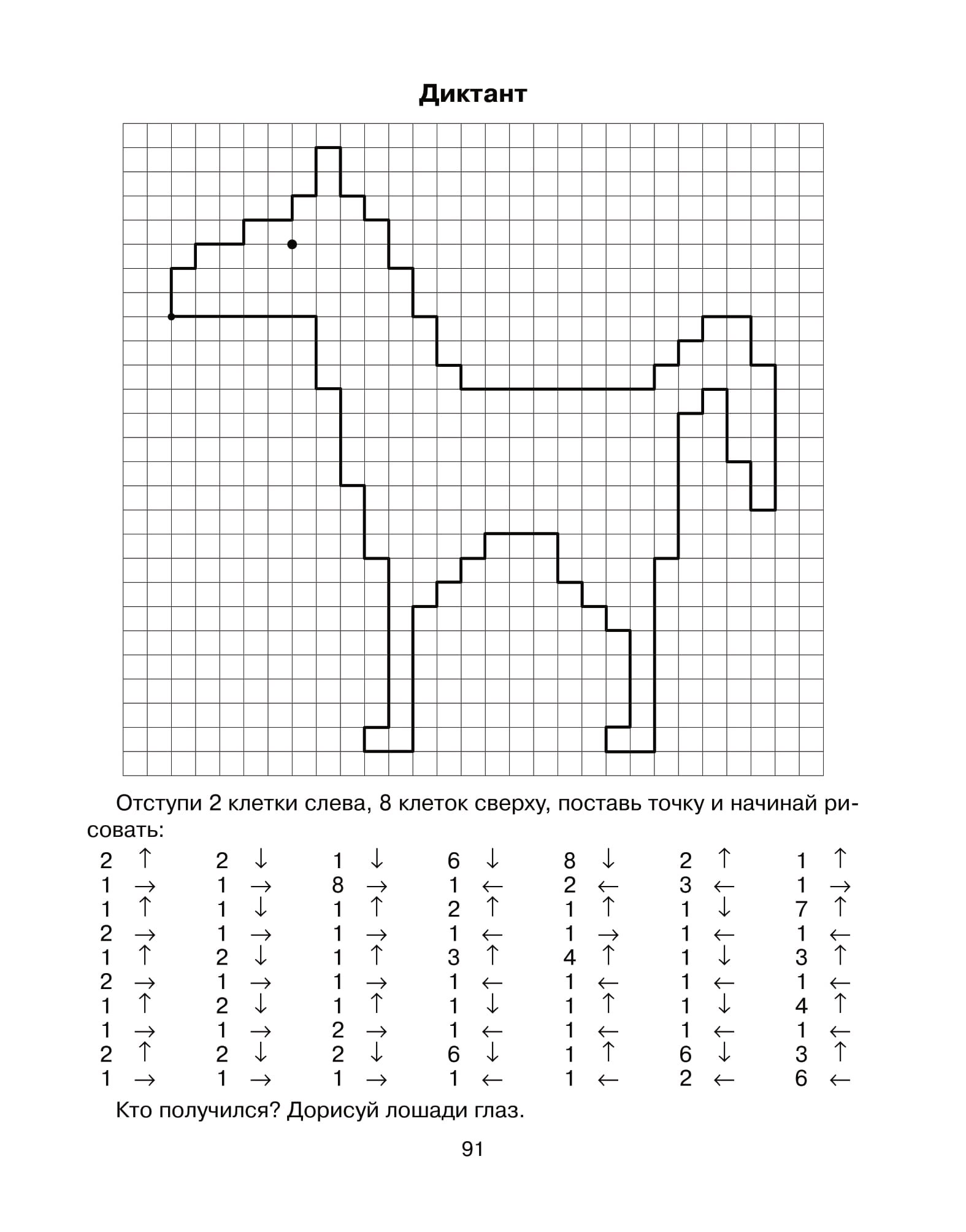 Графический диктант рисунок