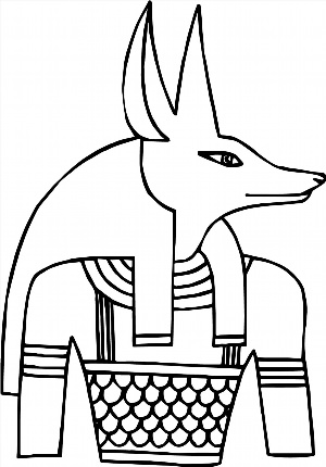 Срисовка Бога Египта Анубиса