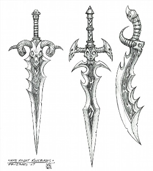 Рисунки для срисовки мечи