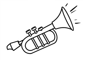 Как нарисовать трубу музыкальную