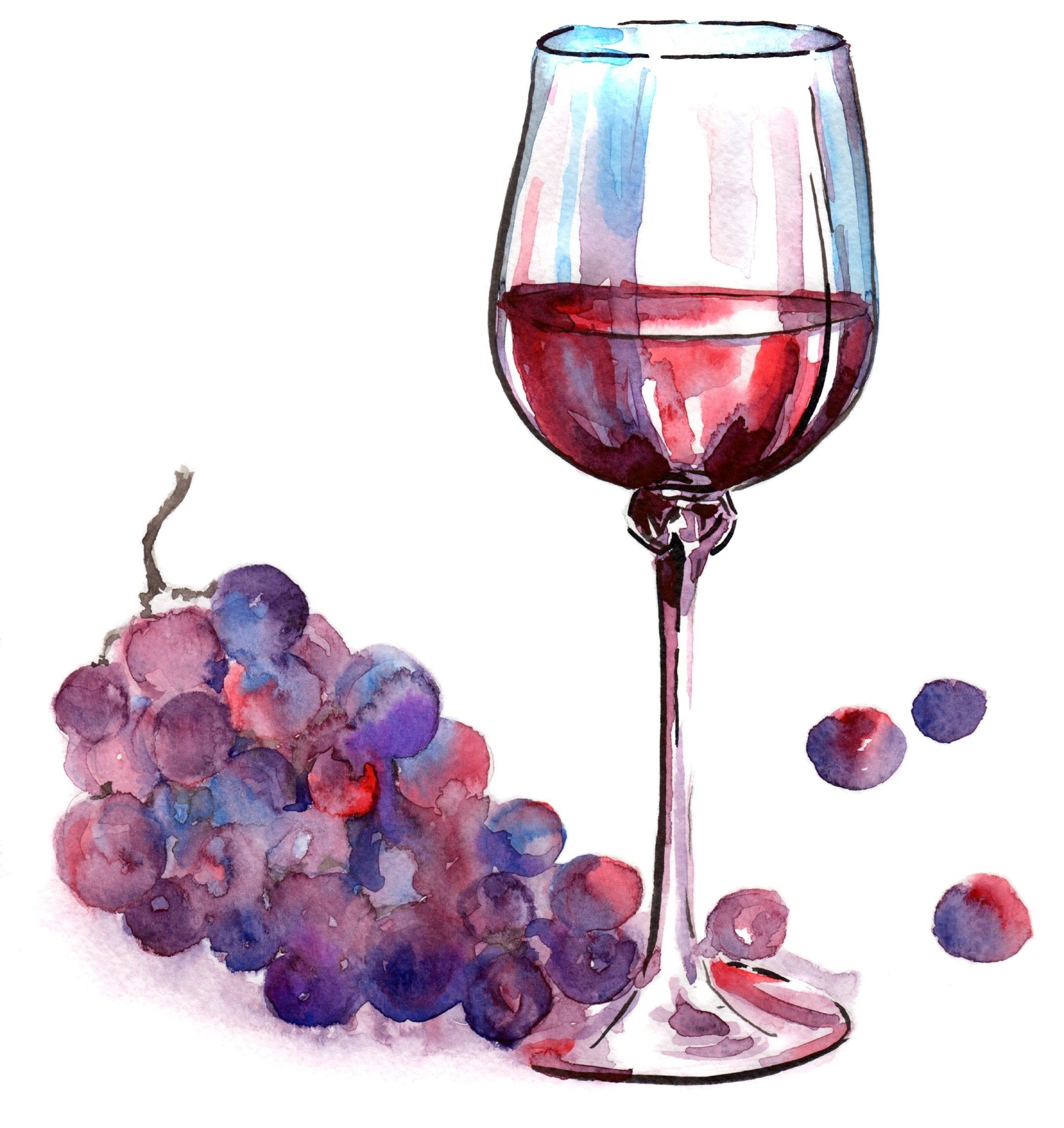 Розовое вино виноград. Бокал вина акварелью. Бокал акварелью. Вино акварель. Рисование вином.