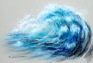 Рисунки цунами