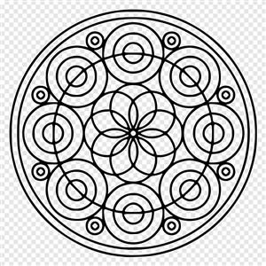 Симметричный узор в круге