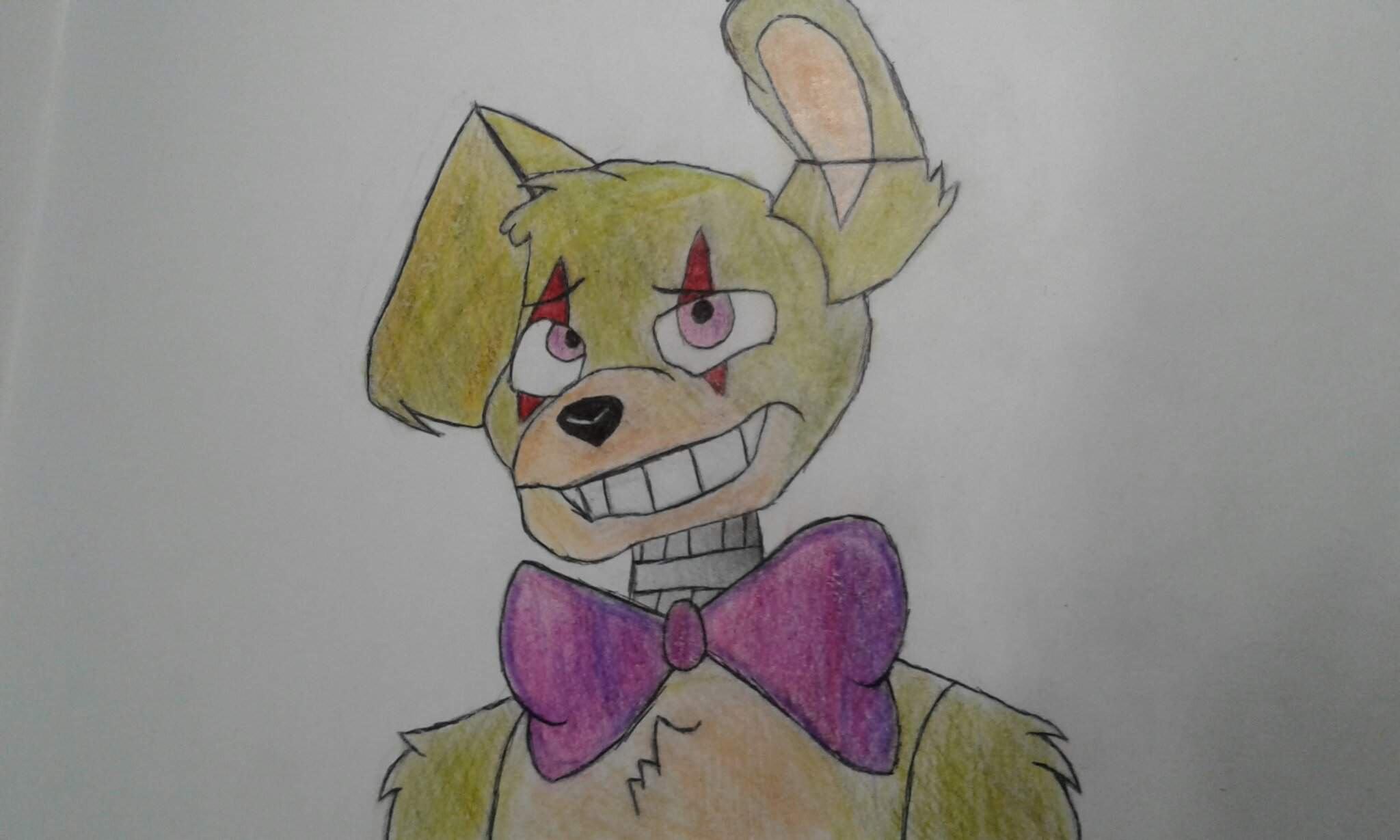 Springtrap рисунок карандашом