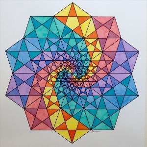 Геометрические узоры треугольники
