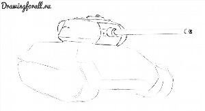 Рисунок танка легко