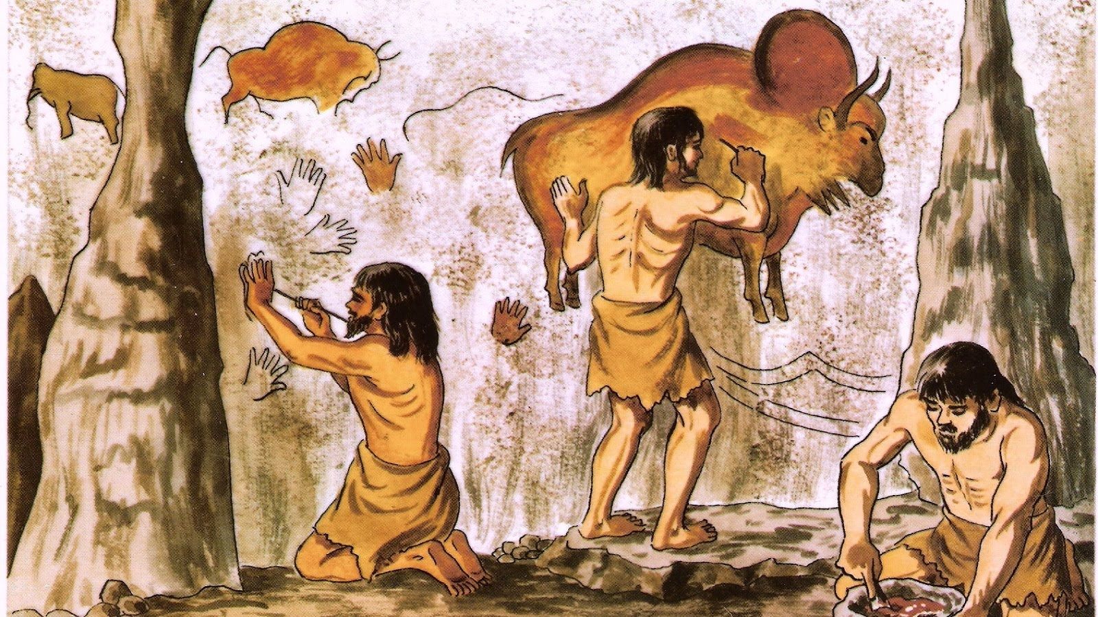 Первобытный человек отражал в рисунках важнейшие события. Первобытное общество каменный век. Древние люди. Древний человек. Обзениепервобытных людей.