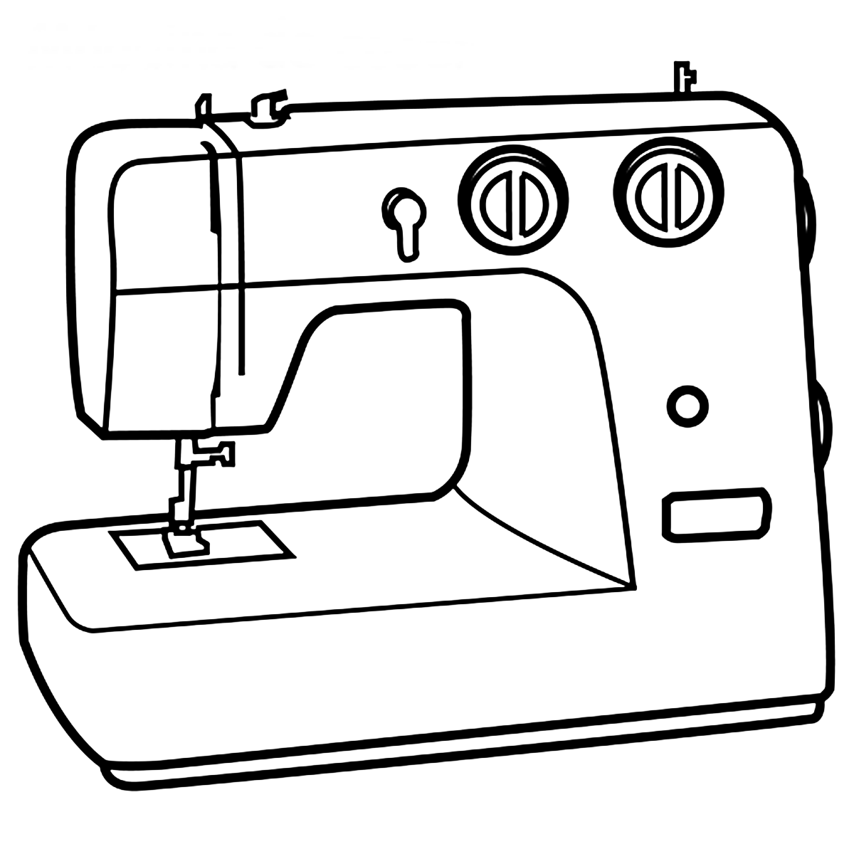 Картинка швейной машинки для распечатки