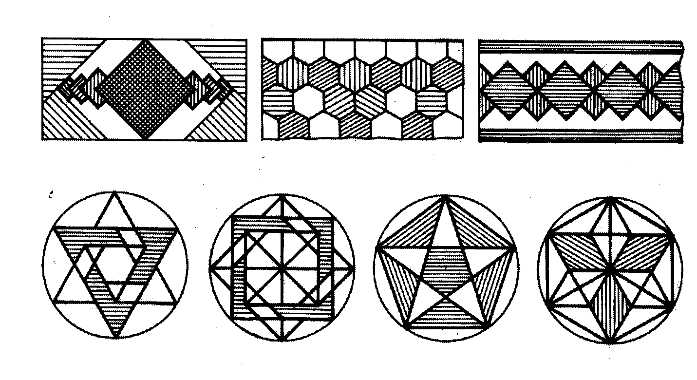 Рисунок по линиям в круге