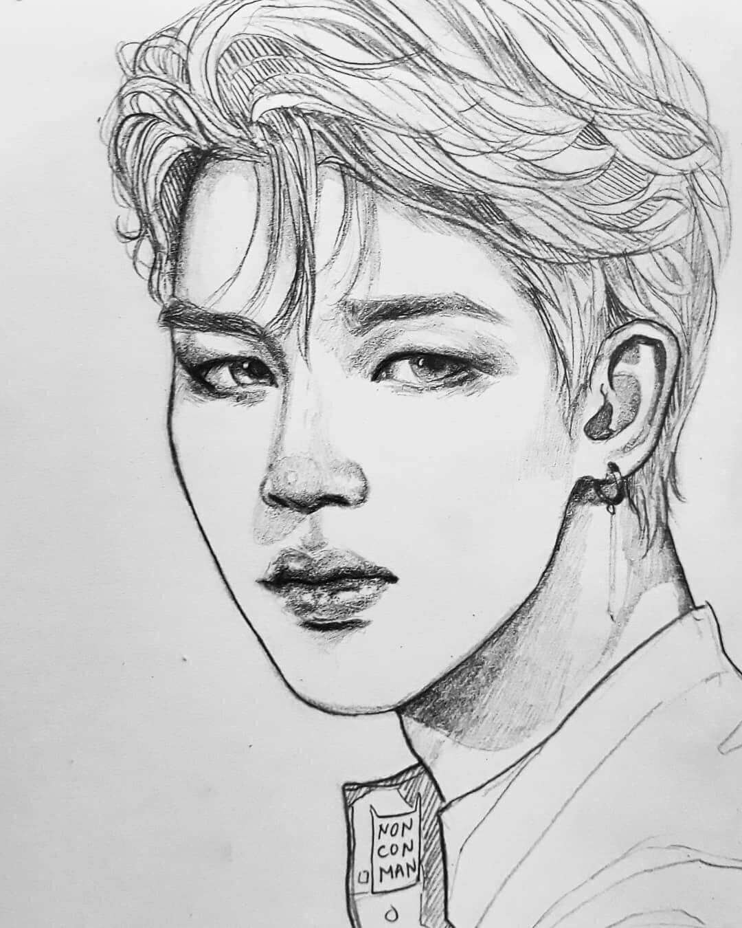 Рисунки си. Nonconman БТС. Портрет BTS Чимин. БТС Чимин 2020 карандашом. Nonconman Jimin.