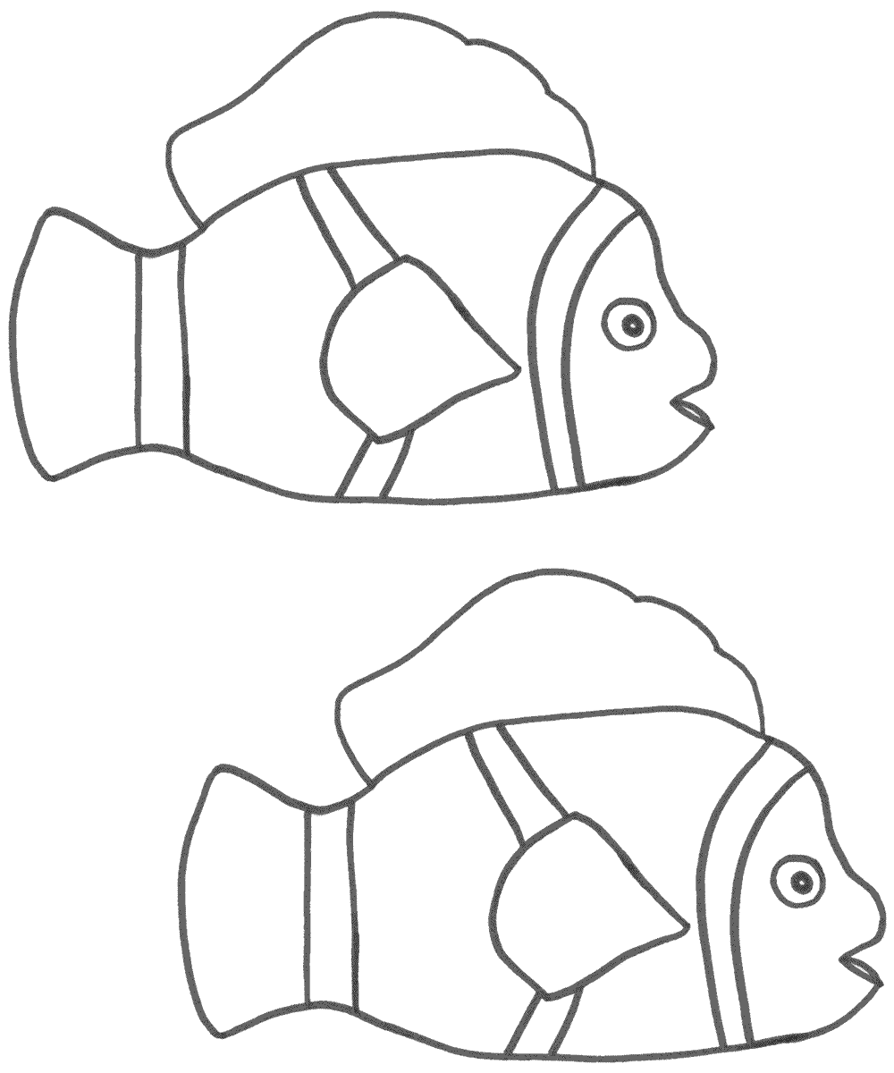 Клоун рыбка рисунок для детей