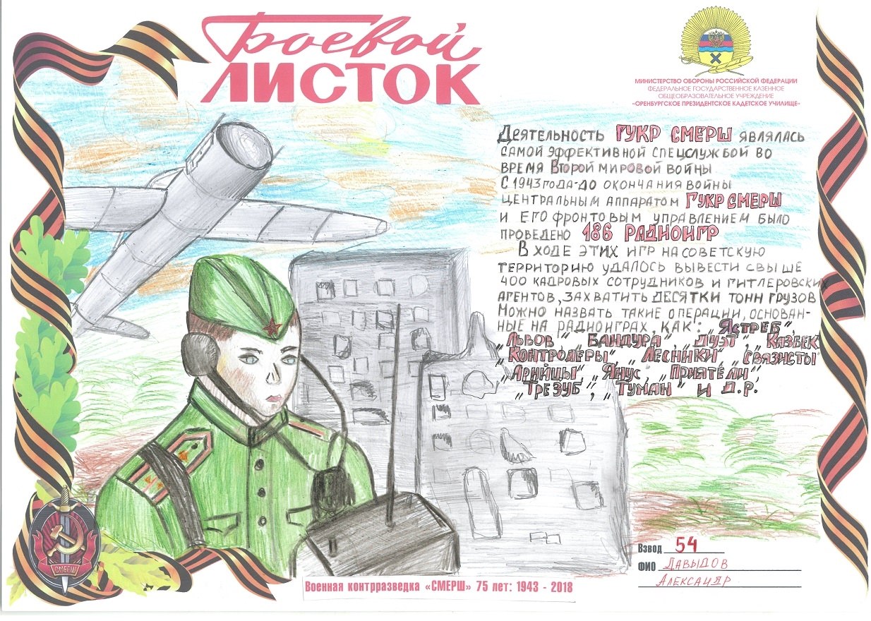 Рисунок боевого листа