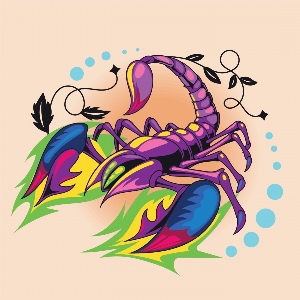 Скорпион цветной эскиз