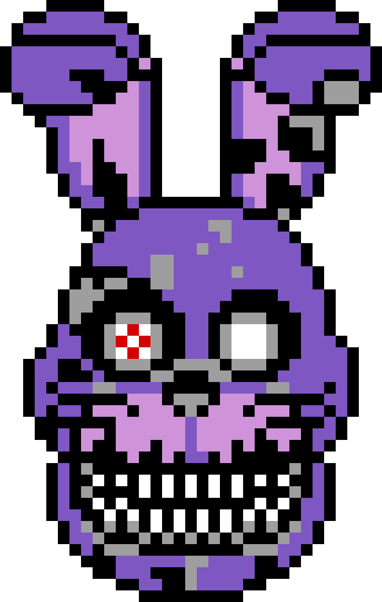 Фнаф 1 по клеточкам. Pixel Art FNAF Бонни. Пиксельный Бонни ФНАФ. ФНАФ по клеточкам Бонни. Пиксельный Бонни кошмарный.