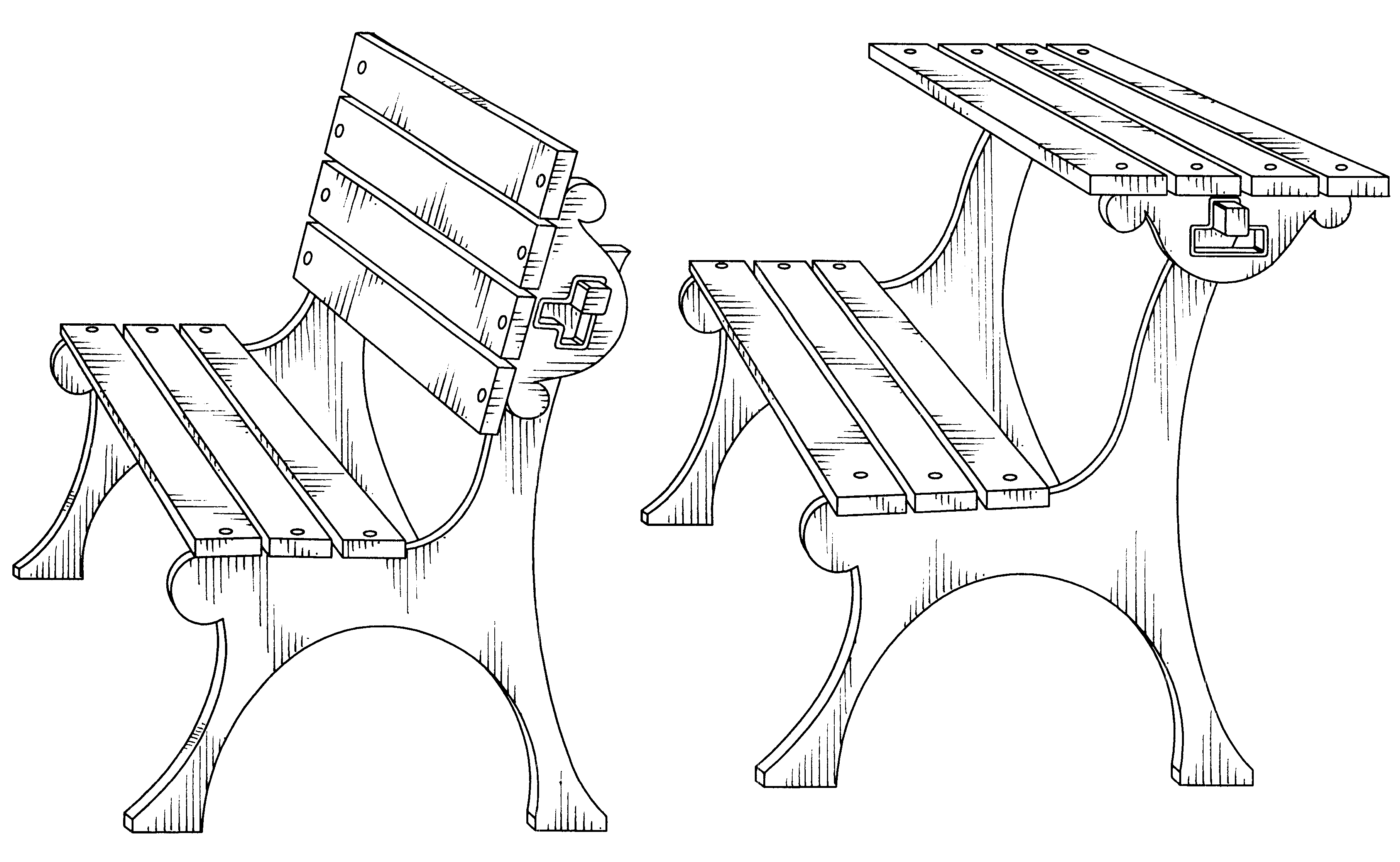 Лавка рисунок карандашом