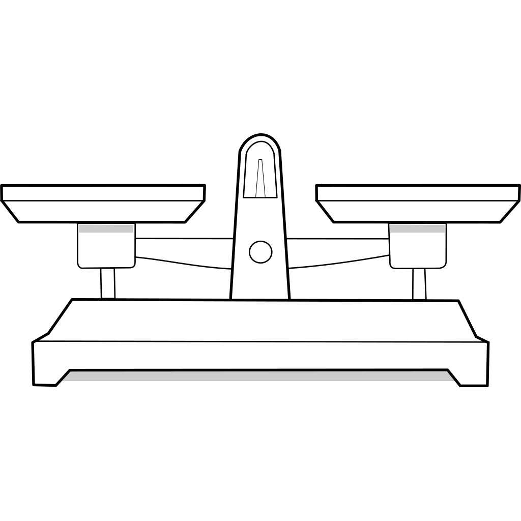 Весы легкий рисунок