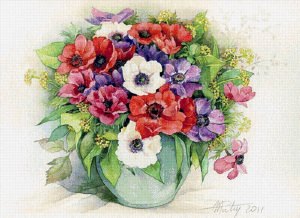 Букет цветов рисунок акварелью