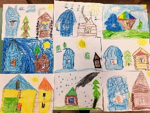 Рисунки дошкольников на тему сказочный домик