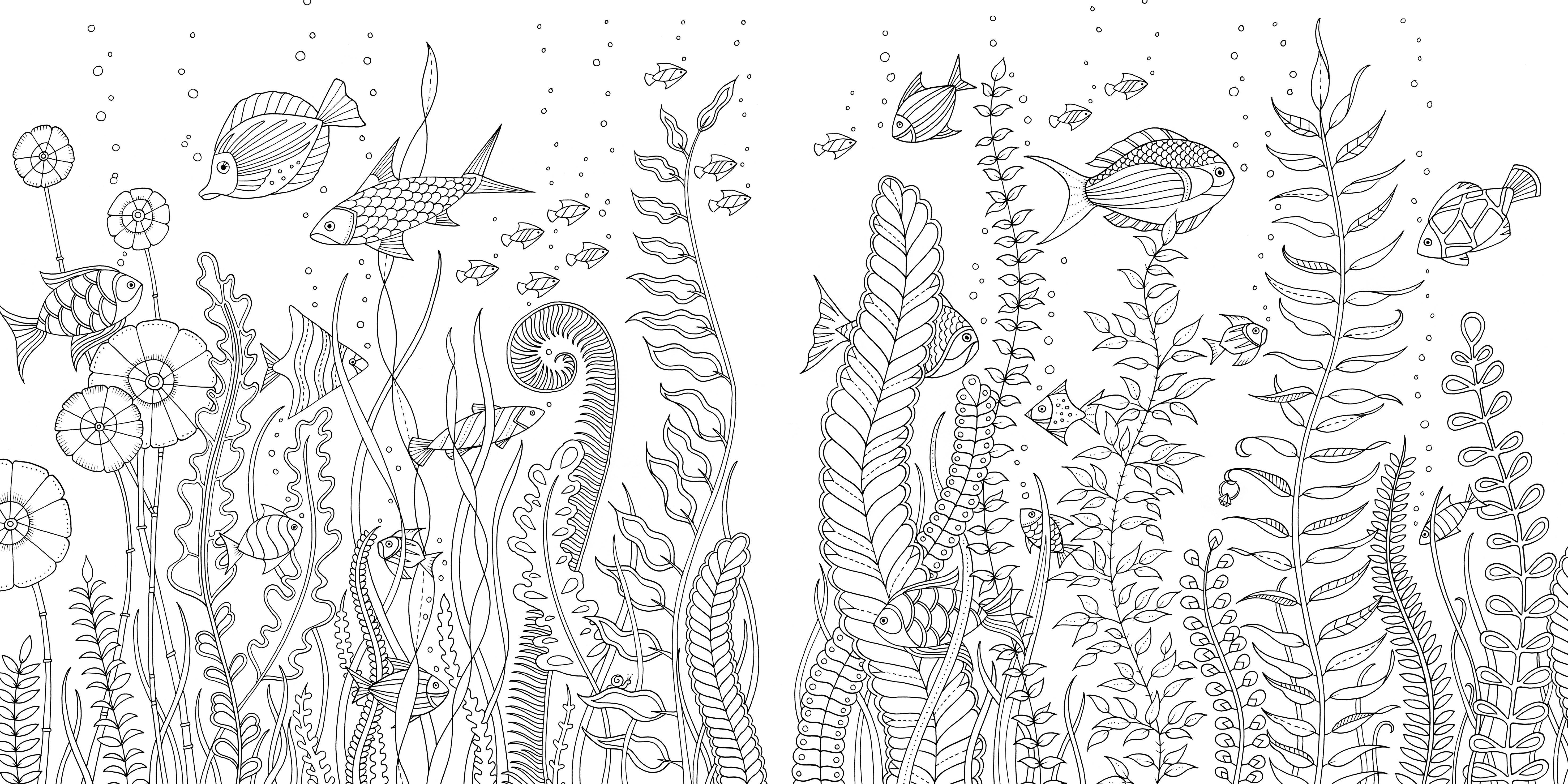 Схема затерянного. Джоанна Бэсфорд Затерянный океан. Раскраска антистресс Затерянный океан. Подводный мир раскраска для детей. Раскраска. Морской мир.