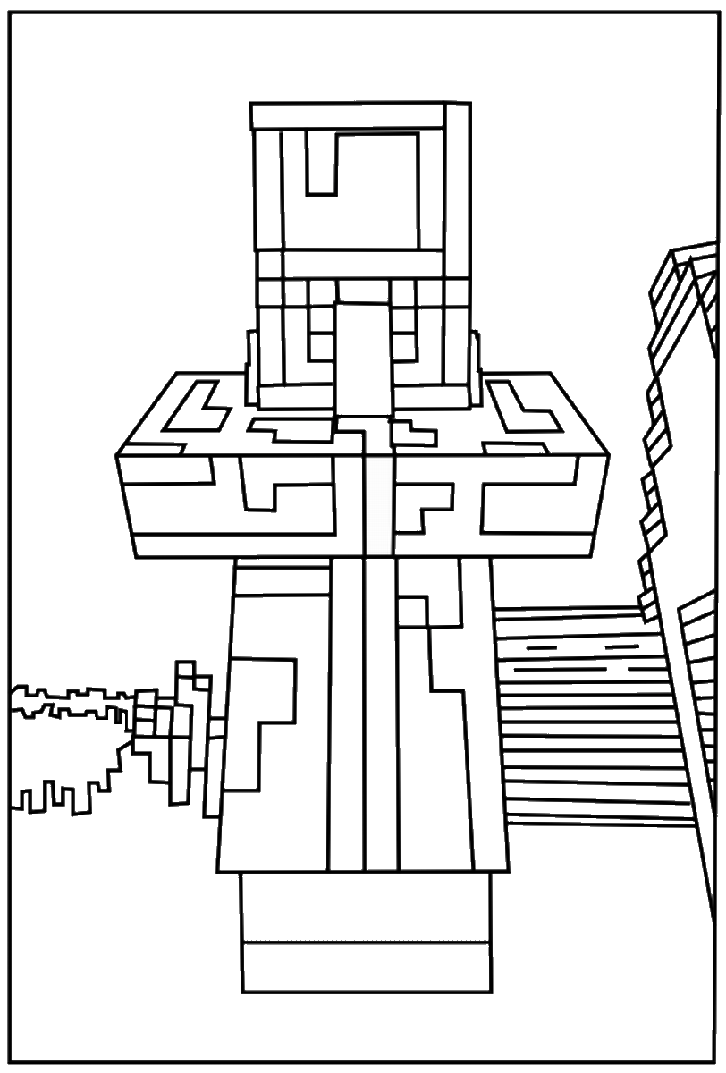 Как нарисовать бога из майнкрафта