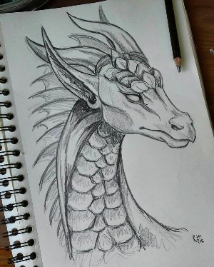 Лёгкие рисунки драконов