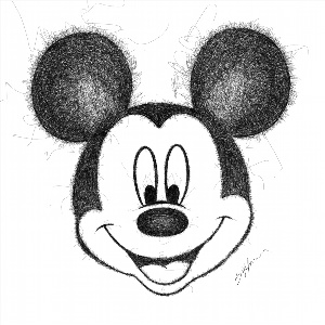 Рисунки для срисовки Микки Маус