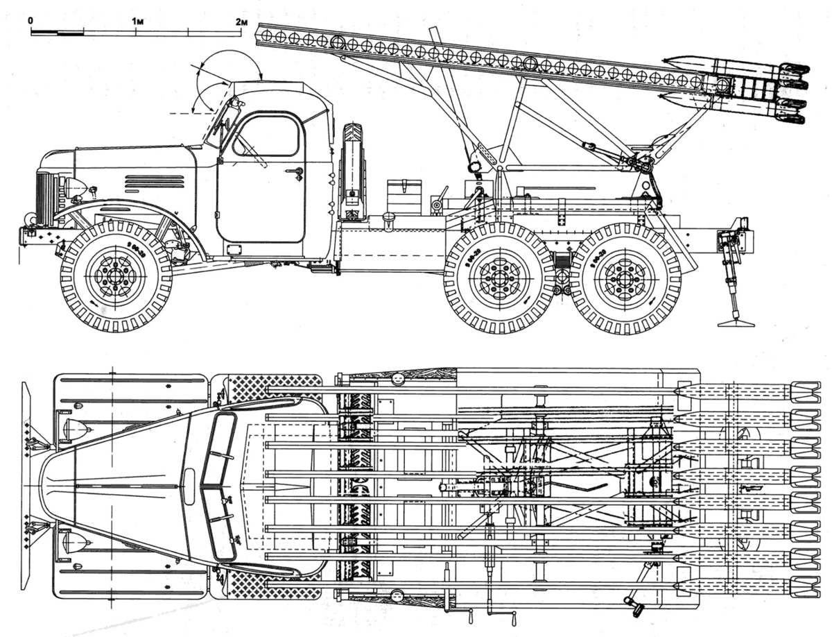 Катюша бм 13 чертеж